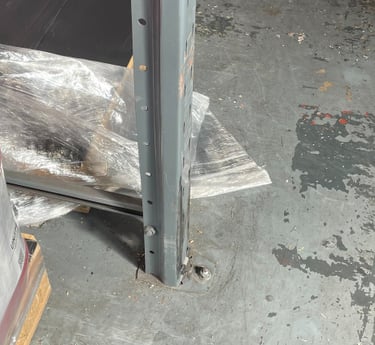 A-Z Rack Inspections Ltd - Damaged Floor Fixing