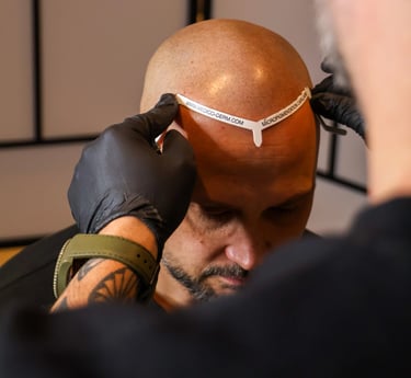 consultation de micropigmentation capillaire pour effet rasé