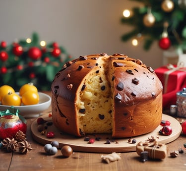 panetone de chocolate