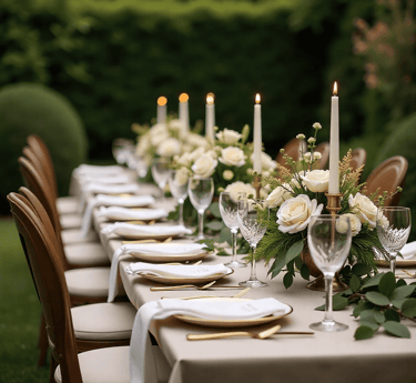 tavolo ricevimento matrimonio giardino Marche