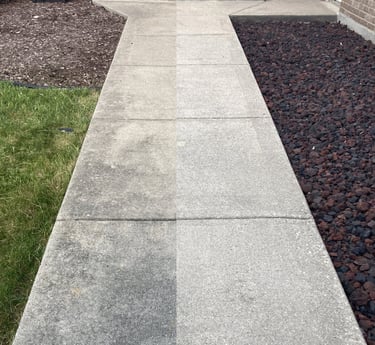aspect services sidewalk split dirty and clean