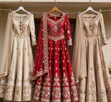 Laundry drying on a clothesline in the sun.