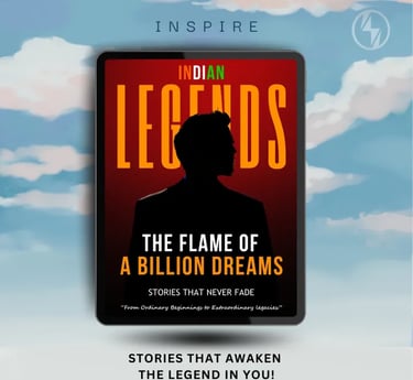 The Flame of A Billion Dreams a Thunder Motivation ebook cover — inspirational comeback stories