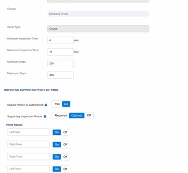 Photo showing customization of the ORIGOInspect dashboard and threshold setup