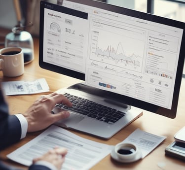 A candid photo of the founder chatting with a local shop owner in a cozy, dimly lit café, surrounded by laptops and notes.