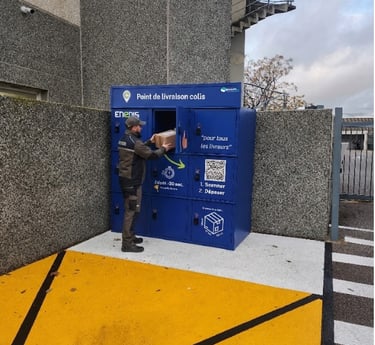 casier de reception colis en entreprise