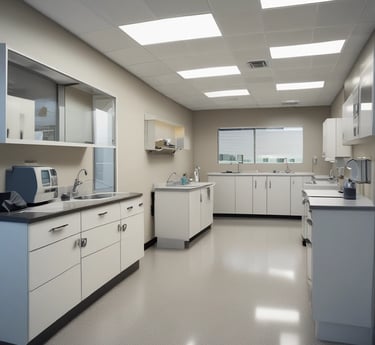 A clean, modern workspace with a laptop, notebook, and coffee cup, reflecting creativity and focus.