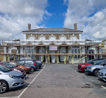 Large scaffolding installation in Gt Yarmouth, Norfolk by R and C Scaffolding Services Ltd