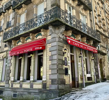 restaurant le cafe de la poste à la bourboule en auvergne