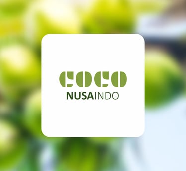 Coco Nusaindo logo, connecting global buyers to Indonesian coconut derivatives