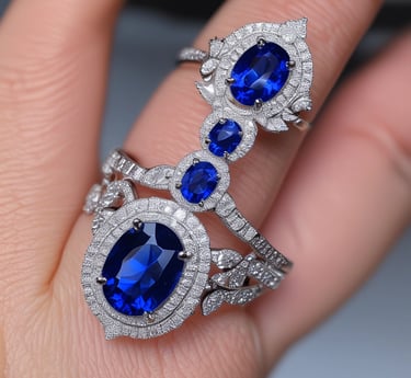 An assortment of colorful stone or gem pendants displayed on a dark cloth background. The pendants are arranged in neat rows and vary in color and pattern, including shades of blue, orange, green, and earth tones. Soft natural light creates a play of shadows, enhancing the visual appeal of the stones.