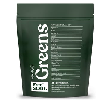 free soul greens supplement drinks for beauty and wellness routines in the UK