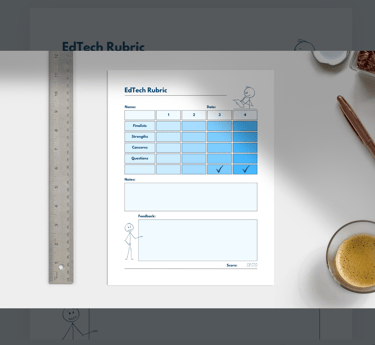 edtech grading rubric