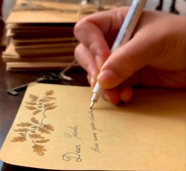 Handwriteen letters