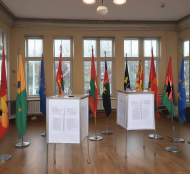a close up of a street sign with a sky background