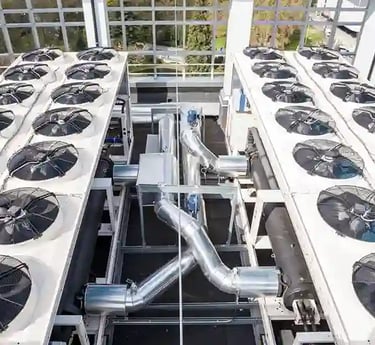 Reparación de unidades industriales de Aire Acondicionado.