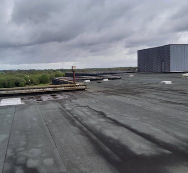 Flat Roof Survey Built up Bitumen Felt Large Commercial Co. Longford