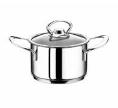 OMS Paslanmaz Çelik Mini Derin Tencere 12x8 cm (0.9 Lt)