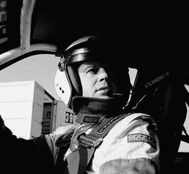 Andy Gwynne rally racing champion