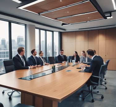 A professional team collaborating on a construction project.