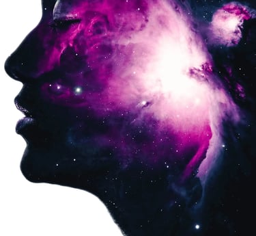 Destinosophy holds a wealth of resources on Destiny and other cosmic phenomena. Img shows the universe within us.