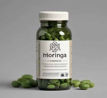 white plastic bottle with brown tablets