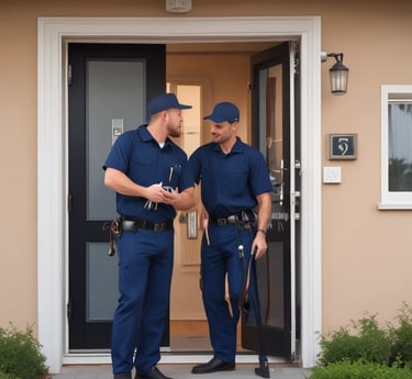 Cerrajero profesional abriendo una cerradura en Tarragona, servicio urgente 24 horas
