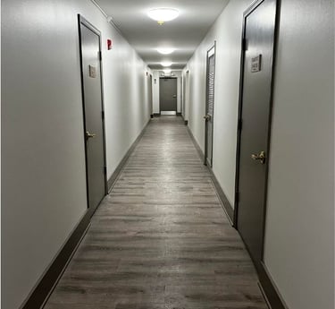 couloir d'immeuble propre entretenue par NetT Toulouse