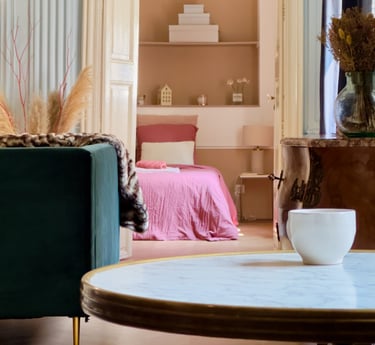 Vue en enfilade boudoir Sarah Bernhardt