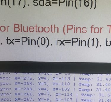 Accelerometer Data Generation from MPU6050