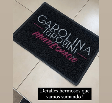 Felpudo personalizado con logo belleza carolina