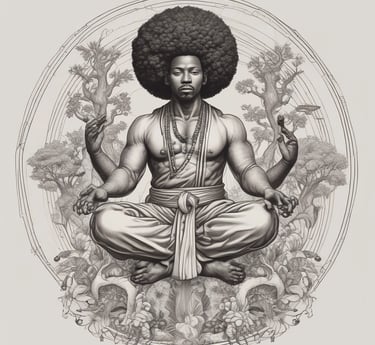 A serene yoga studio with natural light and calming decor.