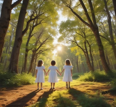 A protest sign with the words 'Nature for President' is held up in a street setting. The sign is decorated with green tree illustrations. Various street signs, including no parking and bike lane symbols, are visible. The background features urban architecture and blue flags with abstract designs.
