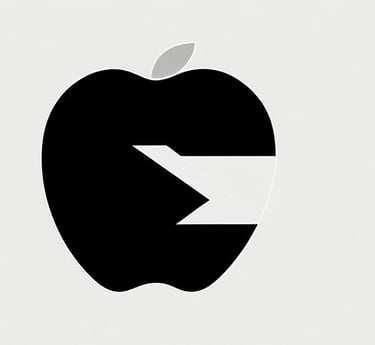 an apple with a chunk broken into through the side