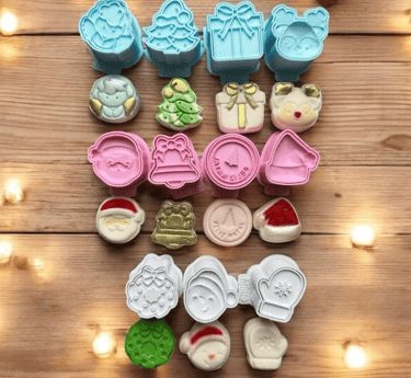 modelador de docinhos em formatos natalinos