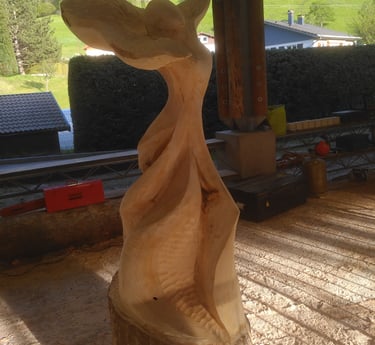 sculpture "l'envol " Samy marceline et Thiriat Aubin