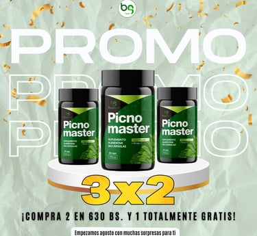 a group of three bottles of pimentoo pico master