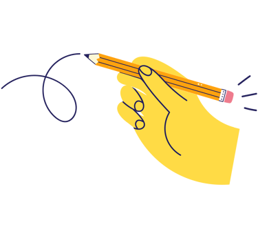 a person holding a pencil and writing on a piece of paper