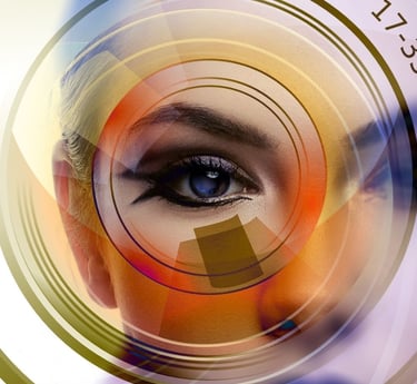 Photographers in Dubai - a woman with a camera and a camera lens