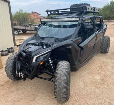 CanAm in for repairs at Casualty Powersports