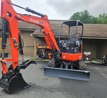 1 of 2  kubota mini excavators