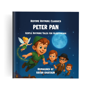 a book cover of peter pan by rayan khatoun