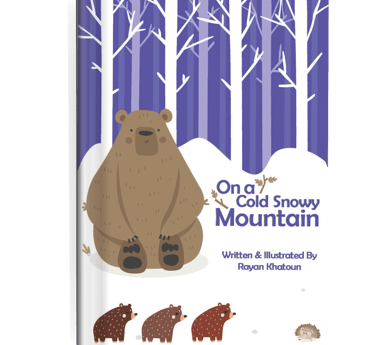 a book cover of a book with a Mama Bear and her cubs by rayan khatoun