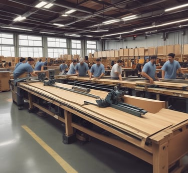 Stacked brown cardboard boxes with the text 'GRUPOSERIPAFER PACKAGING SOSTENIBLE' printed in white.