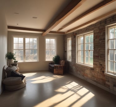 A construction site featuring several concrete pillars protruding from a muddy, water-filled pit. The surrounding area is marked by piles of dirt and rough terrain, with some greenery visible in the background.