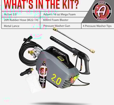 Adams pressure washer gun systems - Rosie Dazzlers Mobile Auto Detailing