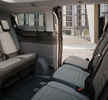 Photo intérieur de notre van VTC