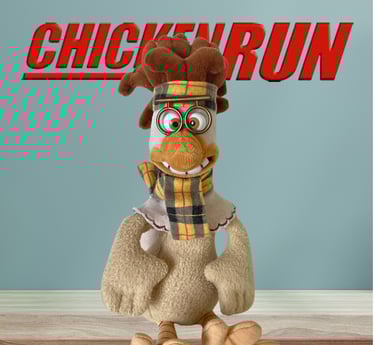 chicken run plush toy