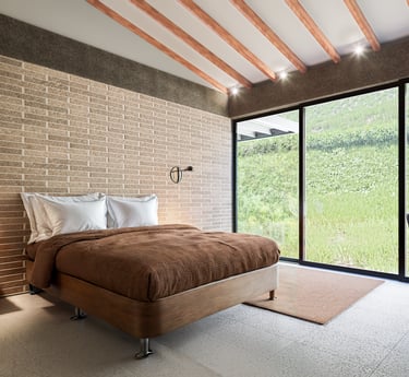 Dormitorio en vivienda de lujo