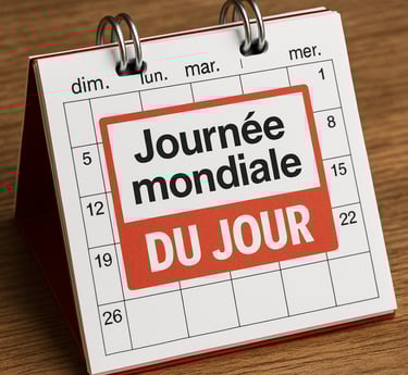 Calendrier - Journée mondiale du jour